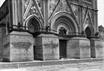 Orvieto - Protezione dei bassorilievi del Duomo durante la guerra